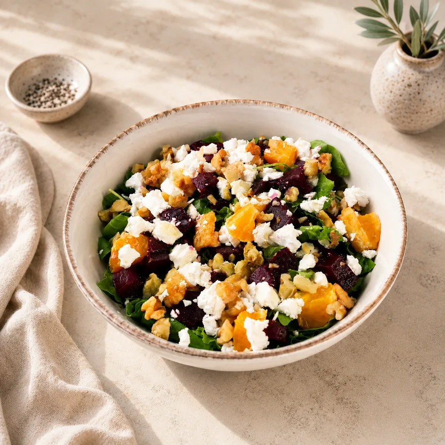 Beetroot Salad With Feta & Oranges